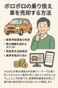 車の買い替え時、廃車に出すといくらになる？