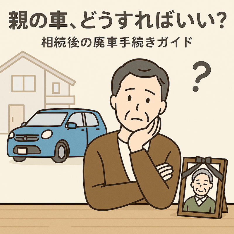 親の車、どうすればいい?相続後の廃車手続きガイド