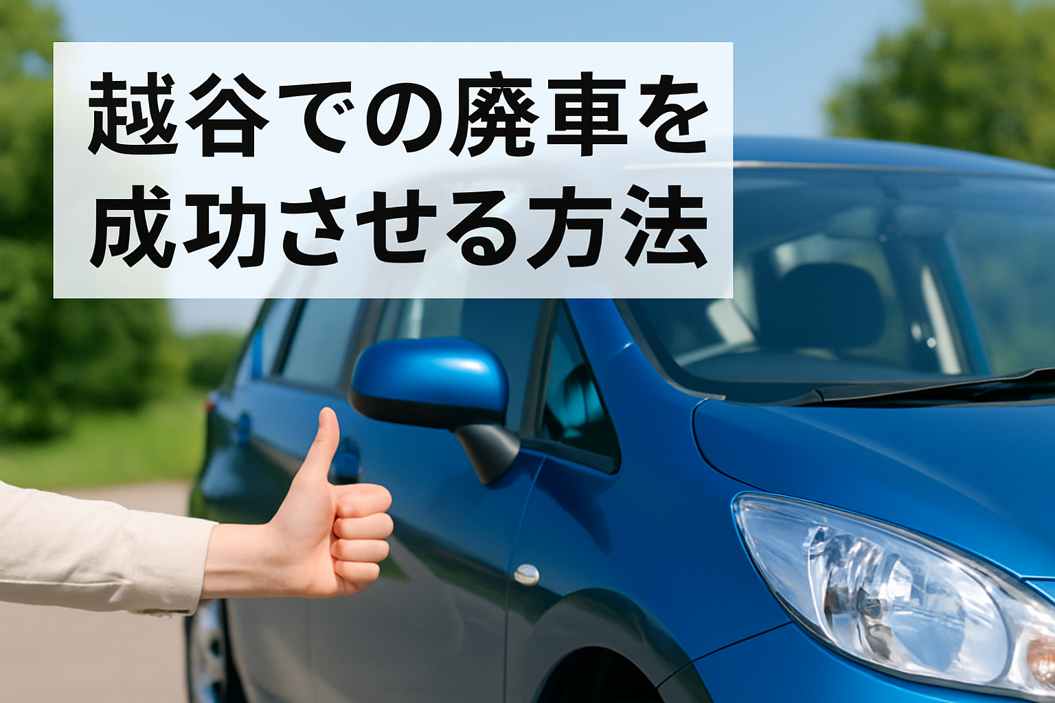 越谷での廃車を成功させる方法